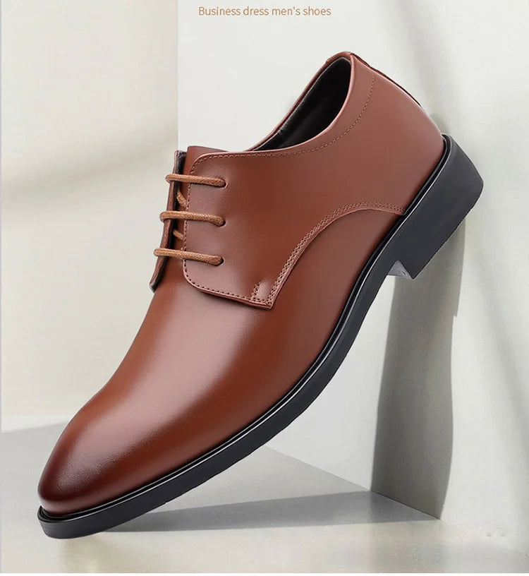 Men's dress shoes are crafted for formal and professional setting.