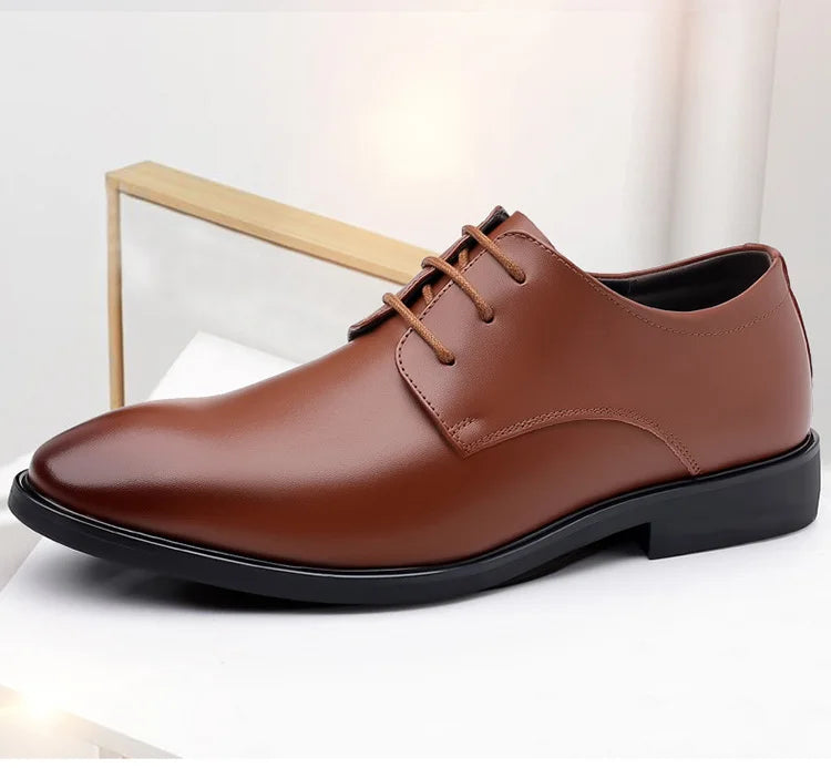 Men's dress shoes are crafted for formal and professional setting.